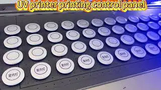 UV printer printing control panel