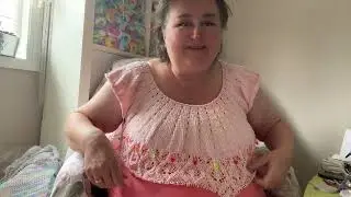 Test Knit on Top-Down Easy Eyelet Yoke Sweater | Seamless | Knitting Tutorial🧣Part 3 🧶🥢July 19, 2025