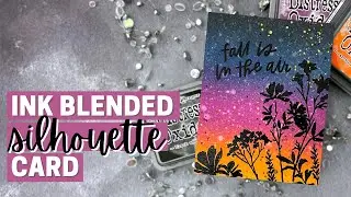 Ink Blended Silhouette Card - Honey Bee Stamps