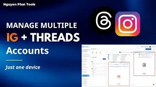 How to Manage & Automate Multiple Instagram and Threads Accounts At Once | MKT Insta Overview