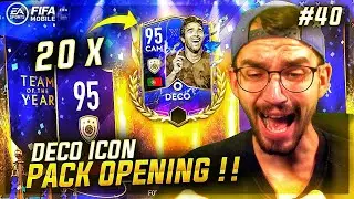 20 x DECO ICON PACK OPENING ESKALATION !! 😱🔥 FIFA MOBILE 22 #40