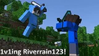 1v1ing @Riverrain123! (Minecraft Bedrock)