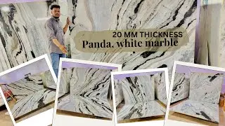 Panda White Marble || 20 MM Thickness || Kishangarh Marble Mandi