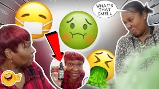 Telling Litty Shay she SMELLS to see how she reacts...