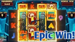 Rick and Morty Megaways&trade; &brvbar; Epic Win! &brvbar; @bigscatters