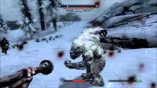 The abominable snow man in Skyrim ?