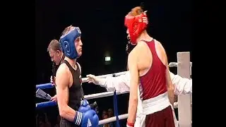 2011 ABA Elite Final 71 kg James Metcalf (Salisbury) v Tom Baker (West Ham) filmed by Hatton boxing