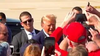Donald Trump meets with supporters in South Carolina on Feb. 20, 2024