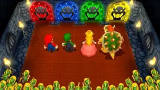Mario Party 9 Minigames - Mario Vs Luigi Vs Peach Vs Koopa (Master Difficulty)