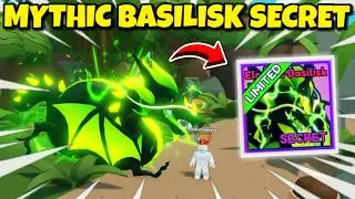 Showcasing MYTHIC ELECTRIC BASILISK SECRET In Bubble Gum Simulator INFINITY