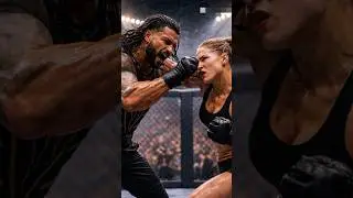 Roman Reigns Punch Blocked by Ronda Rousey in Epic Arena Fight!#RomanReigns #RondaRousey #PunchBlock