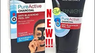 GARNIER PURE ACTIVE CHARBON/CHARCOAL NEW!!!  || ANTI BLACK HEAD PEEL OFF MASK