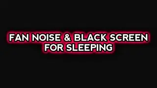 Soft fan noise to drift into calm, peaceful dreams tonight
