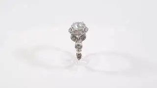 Diamond Petal Skull Ring Silver Skull Ring Womens Gothic Jewelry | Dfine Jewelry Store