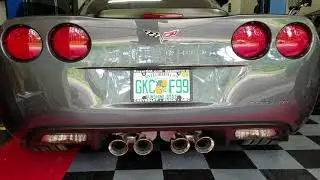 C6 Z06 Corvette Corsa Sport Mufflers cold start and rev