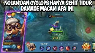 DAMAGE MACAM APA INI NOLAN DAN CYCLOPS CUMA 1 HIT TIDUR 😱‼️BUILD DIGGIE TERSAKIT‼️BEST BUILD DIGGIE