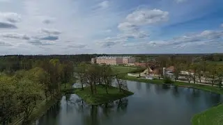 Rundāles pils no putnu lidojuma