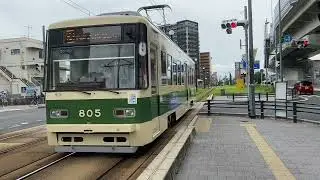 広島電鉄路面電車　2021.07.17 元宇品口