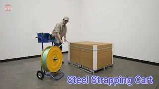 Revolutionize Strapping: Durable Cart with Fork Pockets