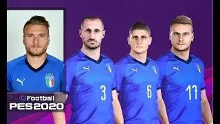 eFootball PES 2020 Italy Faces, Stats & Overalls | PS4
