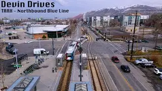 Utah Transit Authority TRAX Blue Line - Northbound from Draper