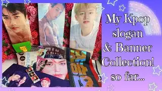 My Kpop Fabric Slogan & Banner Collection (official & fanmade) ♡