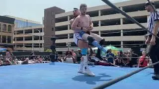 German Suplex into Gut Wrench #suplex 7.23.23 @FreelanceUnderGround triple threat match #tb #aew 