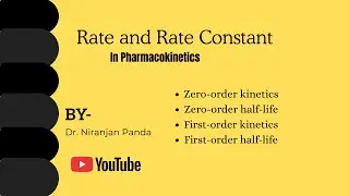 Rate and Rate Constant in Pharmacokinetics