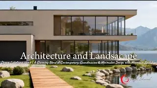Dream Lakefront Home | A Stunning Blend of Contemporary, Minimalist Design with Mountain Backdrop