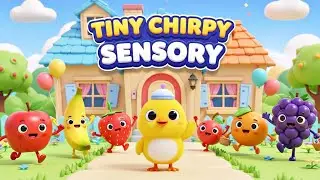 Baby Sensory - Colors, Music and Fun Animation | High contrast animation with cute sounds