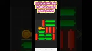 21 October Hamster Kombat mini game daily key🗝️ puzzle solved unlock key#hamsters #hamsterkey