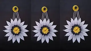 Paper craft, Paper Wallmate, Easy Flawer Make, Wall Hanging, Craft Ideas, Paper Flower, Fara Crafty