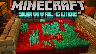 Ферма багровых и искажённых грибов! ▫ Руководство по выживанию в Minecraft (обучение 1.18, давай ...