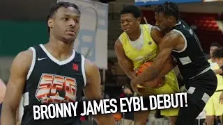 BRONNY JAMES FIRST GAME AS A JUNIOR AT EYBL ORLANDO! Team Final Shows No Fear!