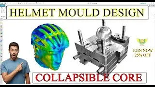 COLLAPSIBLE CORE MOULD DESIGN TUTORIAL | Plastic injection mould design nx #cimdesignsolution