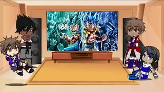 Me and my friends react to Gogeta vs Vegito (Death Battle)