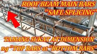PAANO MAG SPLICE NG MAIN BARS SA BEAM | lapping zone | safe splicing ng mga main bars sa beam |