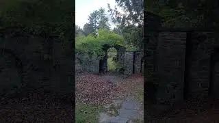 Stone wall at Grey Towers