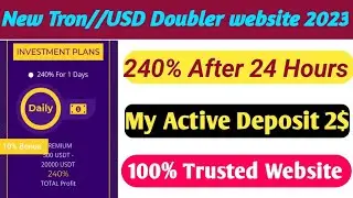 New Doubler site 2023//New Tron Doubler website 2023//USD Doubler website Today//100% Trusted site//