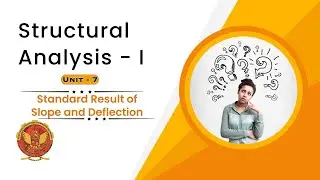 Standard result of slope and deflection | CE403 |