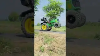 OMG WHEELIE ON TRACTOR👍🏼👍🏼💪🏻💪🏻#shorts#tractor#wheelie