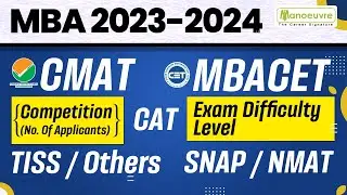 MBA 2023-2024 - CMAT | CET | CAT | TISS | SNAP | NMAT - Exam Difficulty Level | Competition Level