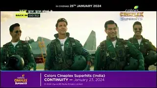 Colors Cineplex Superhits (India) continuity | January 23, 2024