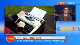 James Cook Typewriter Art Interview with The Morning Show on 7