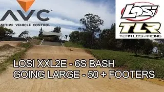 TEAM LOSI LST XXL2E Electric 1/8 scale monster truck- 6S Bash backflips going large