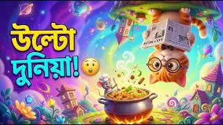 উল্টো দুনিয়া! 😲 | আজব পাড়া | Funny Fantasy Bangla Kids Cartoon