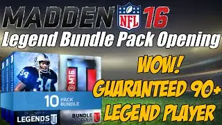 Wow Guaranteed 90+ ELITE LEGEND Pull! | Madden 16 Ultimate Team Legend Bundle Pack Opening