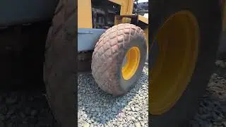 compaction on final layer of sub grade ( rolling). Formation and metalling road #roller #excavator