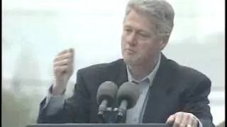 Video Recording of President William Jefferson Clinton Speaking during a Clinton/Gore 1996 Campa...