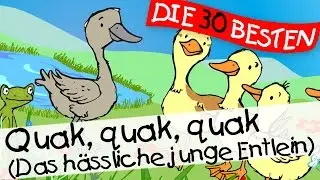🏞️ Quak quak quak (Das h&auml;ssliche junge Entlein) - M&auml;rchenlieder zum Mitsingen || Kinderlieder